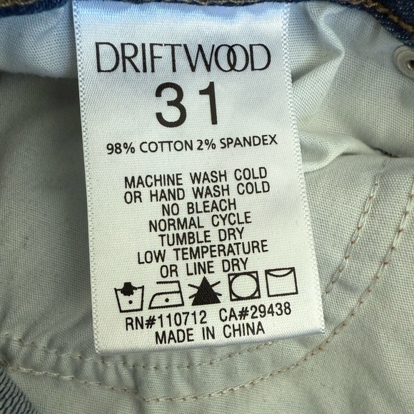 Driftwood Jackie High Rise Floral Embroidered Skinny Jeans 31 - Picture 4 of 5